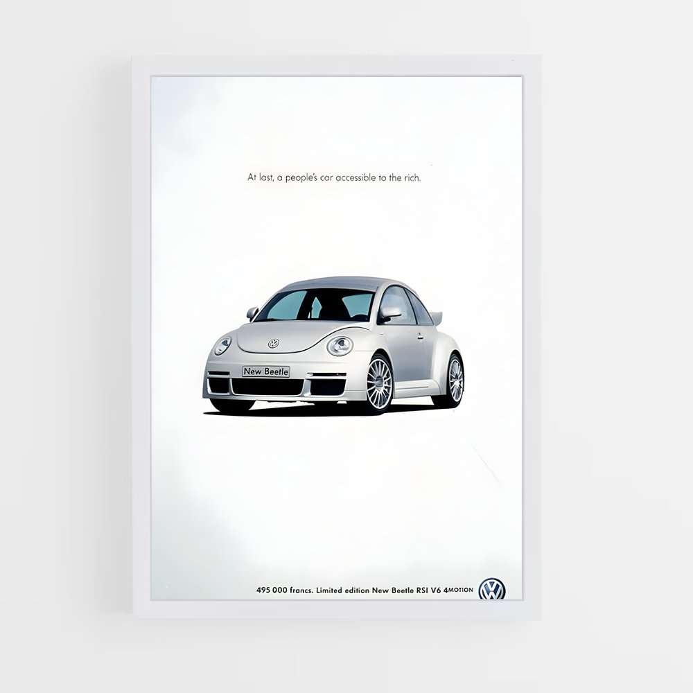 Poster Beetle Mania – affiche Volkswagen (vue 3)